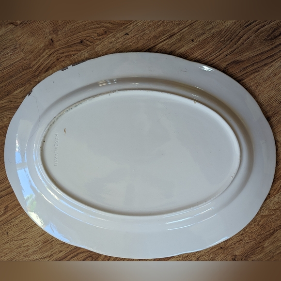 Mid century transferware turkey platter - Picture 3 of 6